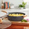Prairie Signature 6 Quart Cast Aluminum Jumbo Cooker Sauté Pan, Charcoal Speckle - charcoalspeckle