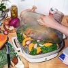 5 in 1 Electric Skillet - Expandable up to 7 Qt with Glass Lid, White Icing by Drew Barrymore - cornflowerblue