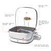 5 in 1 Electric Skillet - Expandable up to 7 Qt with Glass Lid, White Icing by Drew Barrymore - cornflowerblue