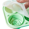 Ice Cube Tray;  2.5inch Ice Cube Molds;  2 Cavity Silicone Rose & 2 Diamond Ice Ball Maker - green 2