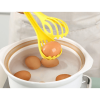 1pc; Multifunctional 3-in-1 Egg Whisk Food Holder Noodle Holder Baking Tool Egg Stirrer Manual Whisk 1 Pack 11.02''×2.76'' - Yellow