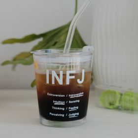 Accompanying Glass Cup With Cover Straw (Option: Istp)