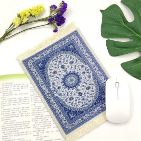 Heat Insulation Tassel French Small Placemat (Option: sky blue)