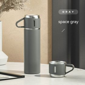 New Car Business Vacuum Stainless Steel Vacuum Cup (Option: Gray-500ML)