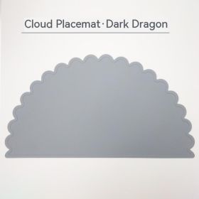 Plastic Placemat Children's Table Waterproof (Option: dark gray)